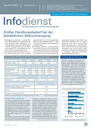 Infodienst Ausgabe Juni 2013: Betriebliche ... - Deutsche Bank