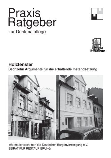 Download Praxisratgeber (3,8 MB) - Deutsche Burgenvereinigung eV