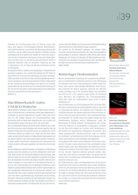 Deutschen Limeskommission 7, 2013, 1 PDF