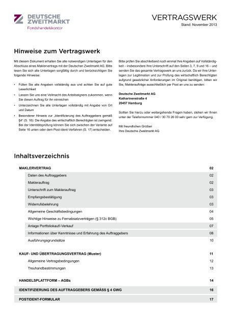 DZAG Vertragswerk inkl. Maklervertrag (pdf, 2,5 MB) - Deutsche ...