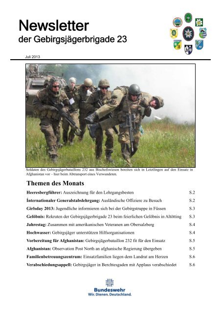 Ausgabe 6 Juli 2013 ( PDF , 837 kB) - Deutsches Heer