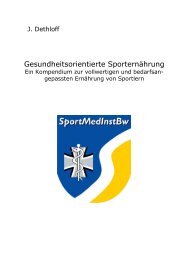 Gesundheitsorientierte Sporternährung - Deutsches Heer