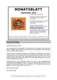 Monatsblatt # 24 September 2013 - Deutsche Schule Taipei