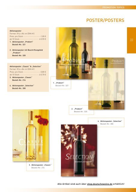 Werbemittel 2013 - Deutsches Weininstitut