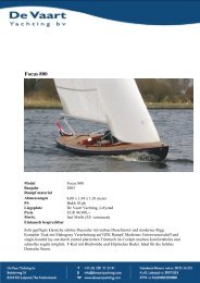 Focus 800 - De Vaart Yachting