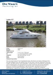 Sealine F37 - De Vaart Yachting