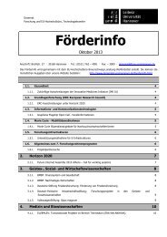 Förderinfo 2013-10 - Dezernat 4 Forschung und EU-Hochschulbüro ...
