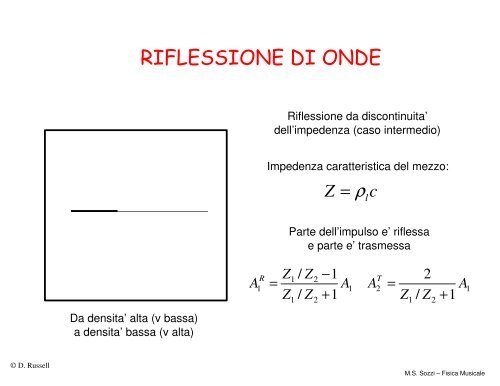 FISICA MUSICALE - Dipartimento di Fisica