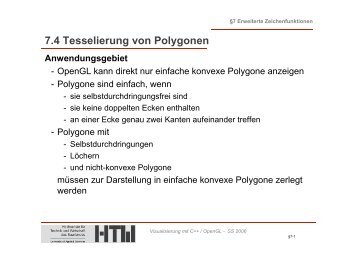 7.4 Tesselierung von Polygonen - DFKI