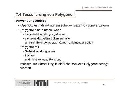 7.4 Tesselierung von Polygonen - DFKI