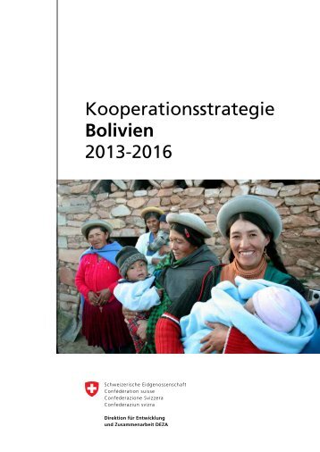 Kooperationsstrategie Bolivien 2013-2016 - Deza - admin.ch