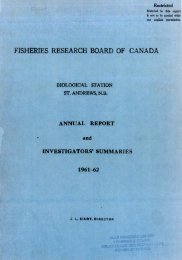 FISHERIES RESEARCH BOARD OF CANADA