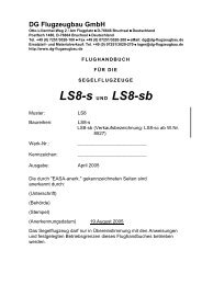 LS8-s UND LS8-sb - DG Flugzeugbau