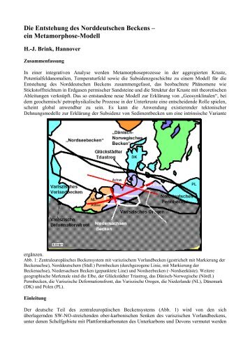 Die Entstehung des Norddeutschen Beckens, ein Metamorphose ...
