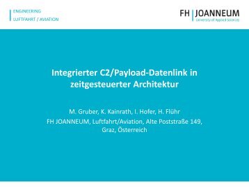 Integrierter C2/Payload-Datenlink in zeitgesteuerter Architektur