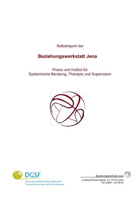 Beziehungswerkstatt Jena - Selbstreport - DGSF