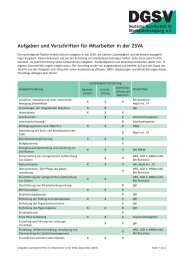 Aufgaben und Vorschriften für Mitarbeiter in der ZSVA ... - DGSV