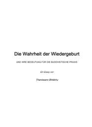 Die Wahrheit der Wiedergeburt - Dhamma-Dana.de