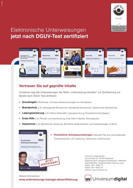 Hilfe zur Selbsthilfe - DGUV Forum