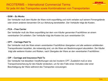 Übersicht Incoterms (Typ: PDF, Größe: 24.08 KB) - DHL