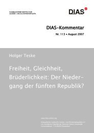 Freiheit, Gleichheit, Brüderlichkeit - DIAS - Düsseldorfer Institut für ...