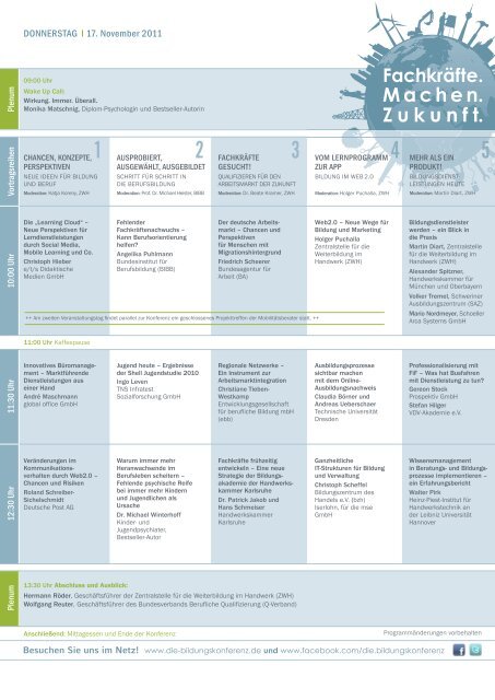 die-bildungskonferenz.de: ZWH Bildungskonferenz 2013