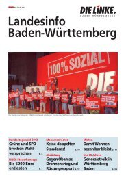 Landesinfo Baden-Württemberg - DIE LINKE Baden-Württemberg