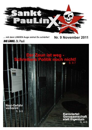 Sankt PauLinX Nr. 9 / November 2011 - DIE LINKE auf St. Pauli