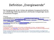 Die Energiewende und das Gesetz für den ... - Die Linke. Lausitz