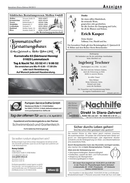 Amtsblatt 04/2013 - Diera-Zehren