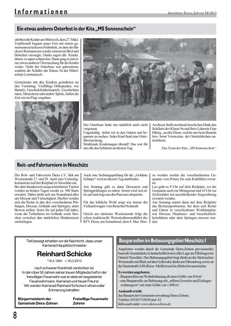 Amtsblatt 04/2013 - Diera-Zehren