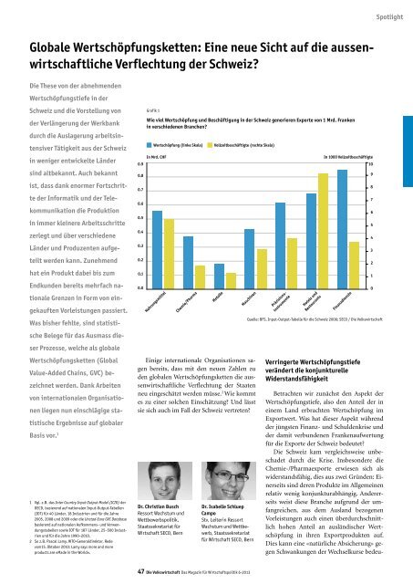 Globale Wertschöpfungsketten - Die Volkswirtschaft