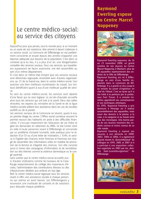 Numéro 11(novembre) - Differdange
