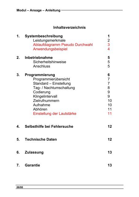 Modul - Ansage - dig it!