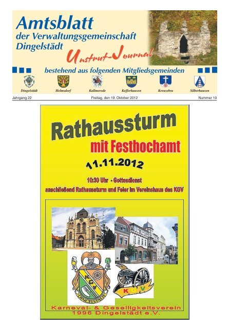 Unstrut Journal Der Vg Dingelstadt