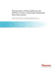 Determination of Dioctylsulfosuccinate (DOSS) in Oysters ... - Dionex