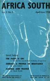 Africa South Vol.2 No.3 Apr-Jun 1958 - DISA