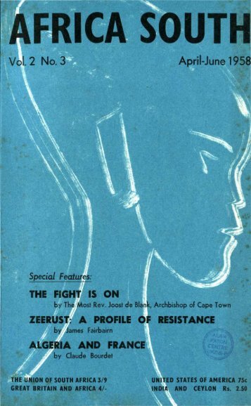 Africa South Vol.2 No.3 Apr-Jun 1958 - DISA