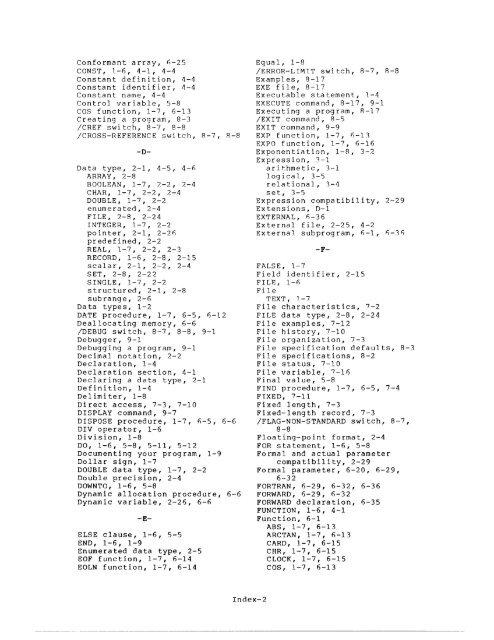 TOPS-20 PASCAL Language Manual - Bitsavers