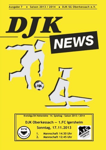 DJK Oberkessach — 1.FC Igersheim Sonntag, 17.11.2013