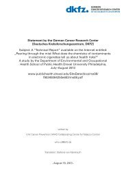 Subject: A “Technical Report” avail - German Cancer Research Center