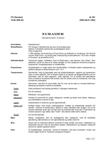 PDF-file: Eurasier - Dansk Kennel Klub