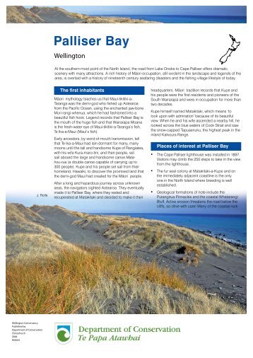 Palliser Bay: conservation revealed: publications - Department of ...