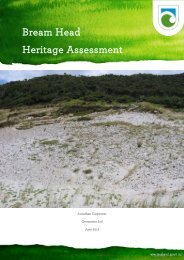 Bream Head heritage assessment - Department of Conservation