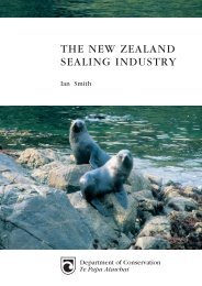The New Zealand Sealing Industry - Department of Conservation