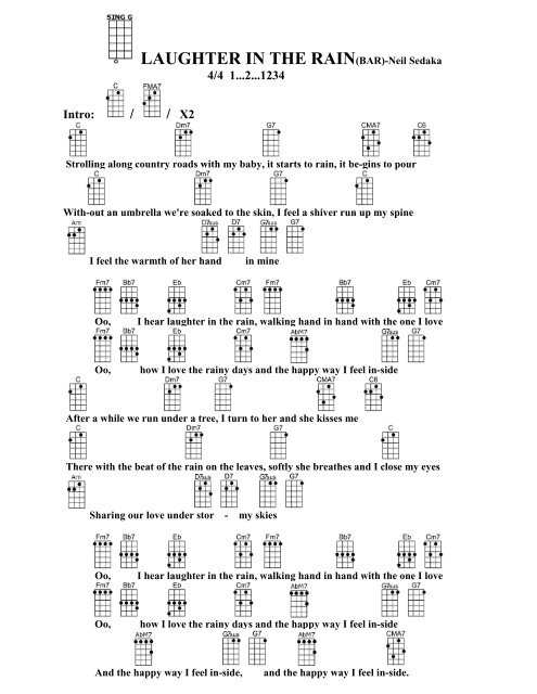 Laughter In The Rain Bar Neil Sedaka Doctor Uke