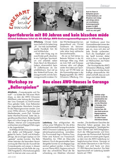 3. Quartal 2004 | Awo-Echo Ausgabe 147 - AWO Baden