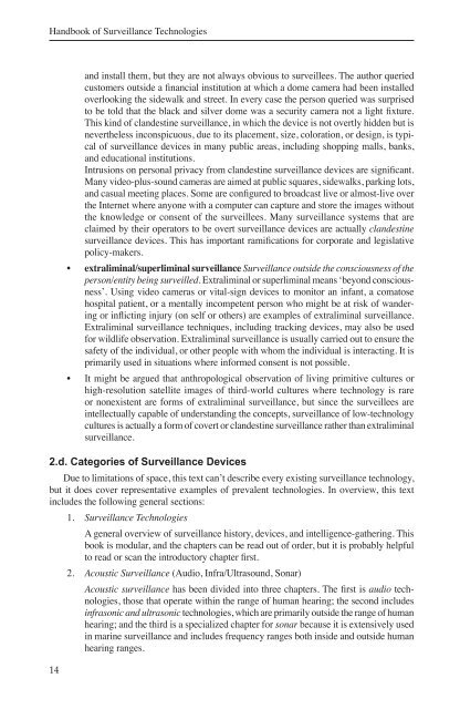 Handbook of Surveillance Technologies (3rd Ed) - The Real Faces of ...