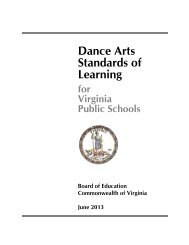 Music - Virginia Department of Education - Commonwealth of Virginia