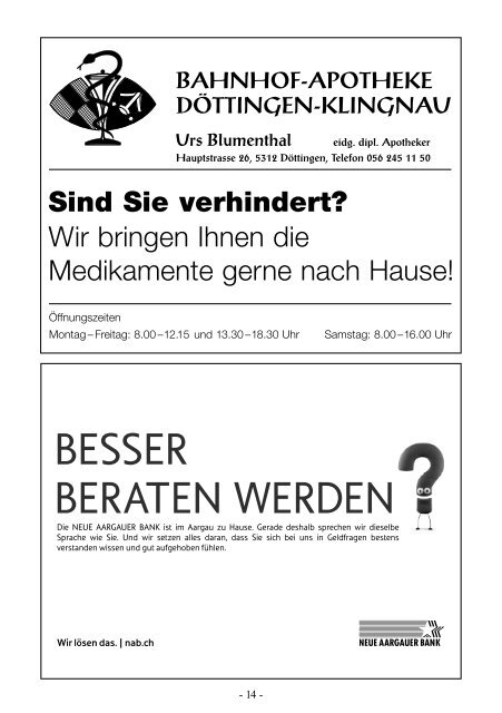 Mitteilungsblatt Nr. 4/2013 - Gemeinde Döttingen